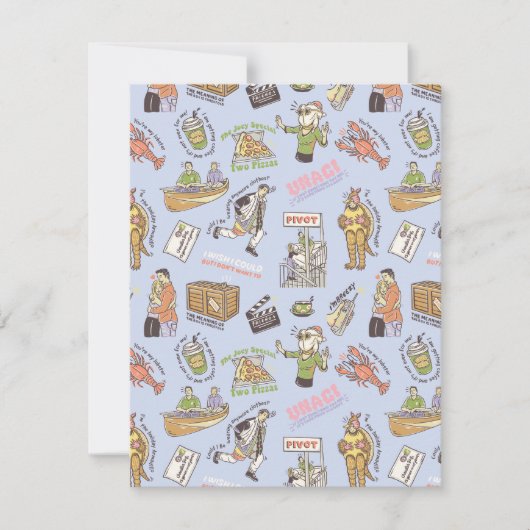 FRIENDS™漫画カラフルパターン ノートカード (正面)