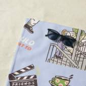 FRIENDS™漫画カラフルパターン ビーチタオル (インサイチュ)