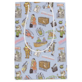 FRIENDS™漫画カラフルパターン ミディアムペーパーバッグ (正面)