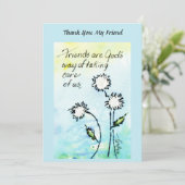 Friends – 神が私たち気にのことわざスケッチ サンキューカード (スタンド正面)