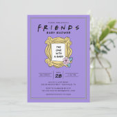 FRIENDS™ | 赤ちゃんのシャワーパーティーの招待状 招待状 (スタンド正面)