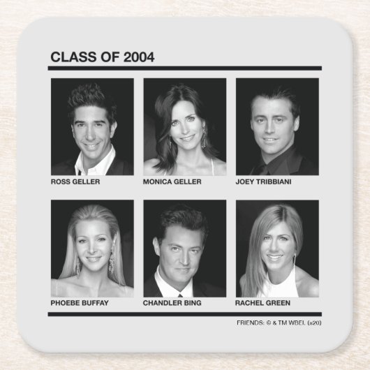 FRIENDS™ | 2004年度卒業生 スクエアペーパーコースター (正面)