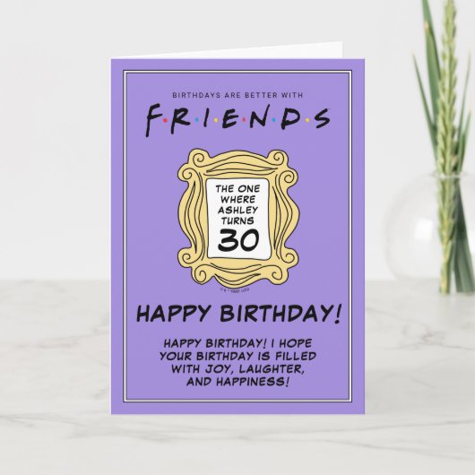 FRIENDS™ | 30歳の誕生日回 カード (正面)