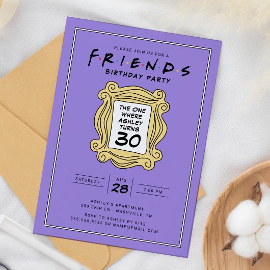 FRIENDS™ | 30歳の誕生日回 招待状