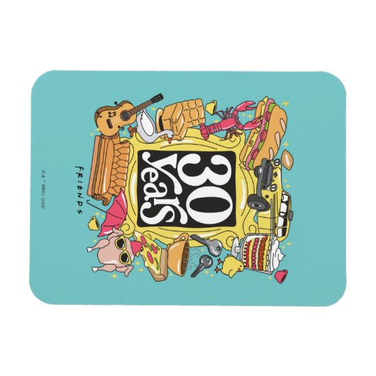 FRIENDS™ | 30 Years Graphic マグネット (横)