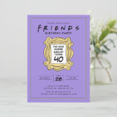 FRIENDS™ | 40歳の誕生日回 招待状 (スタンド正面)