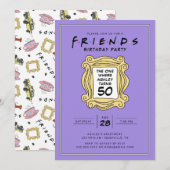FRIENDS™ | 50歳の誕生日おめでとう 招待状 (正面/裏面)