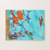 Friends and Anemones Jigsawパズル（チャレンジ） ジグソーパズル (横)