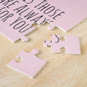 Friends and Family Quotes Photo Heart Collage Post ジグソーパズル (側面)