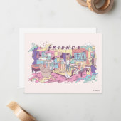 FRIENDS™ | Apartment Cartoon ノートカード (正面/裏面インサイチュ)