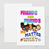 Friends Are Friends No Matter What 案内状 (正面/裏面)