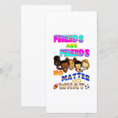 Friends Are Friends No Matter What 案内状 (正面/裏面)