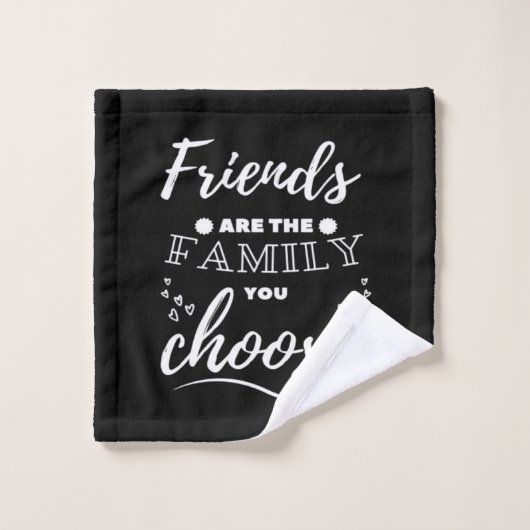 Friends are the Family you choose Classic ウォッシュタオル (ウォッシュタオル)