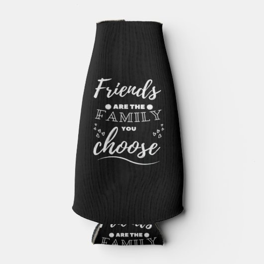 Friends are the Family you choose Classic ボトルクーラー (正面)