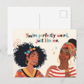 Friends Beautiful Black Women Laughing ポストカード (正面/裏面)