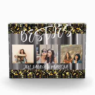 Friends Besties最高の Photo Collage BFF Keepsake フォトブロック