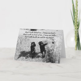 Friends - Black Lab カード