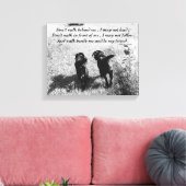 Friends - Black Lab キャンバスプリント (インサイチュ (リビング))