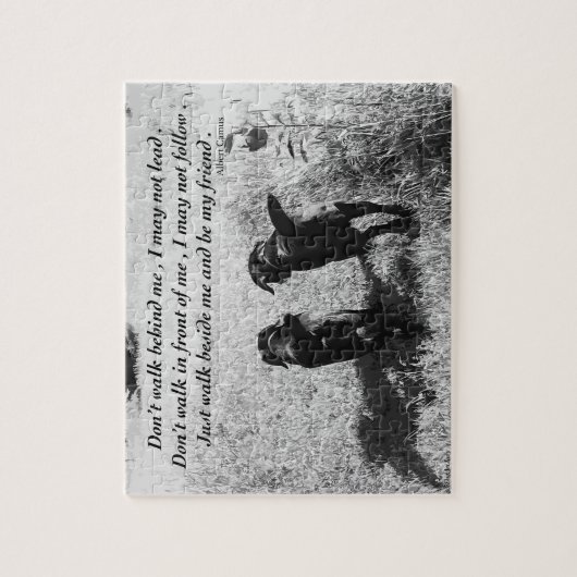 Friends - Black Lab ジグソーパズル (縦)