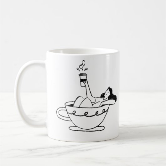 Friends bring happiness into your life コーヒーマグカップ (左)