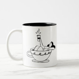 Friends bring happiness into your life ツートーンマグカップ