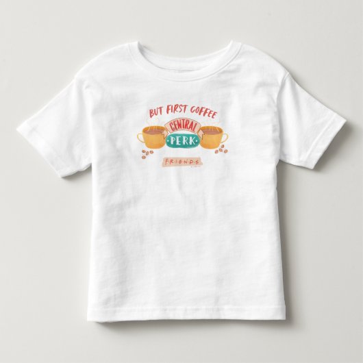 FRIENDS™ | But First Coffee - セントラルパーク トドラーTシャツ (正面)