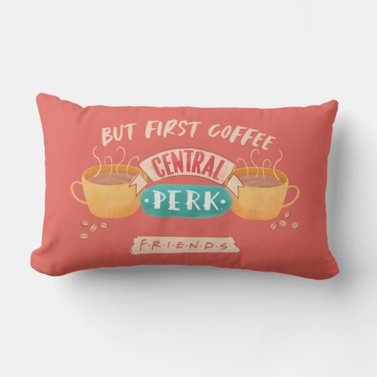 FRIENDS™ | But First Coffee - Central Perk ランバークッション (正面)