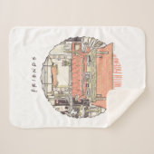 FRIENDS™ CartoonとのChillin シェルパブランケット (正面(横))