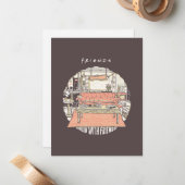 FRIENDS™ CartoonとのChillin ノートカード (正面/裏面インサイチュ)