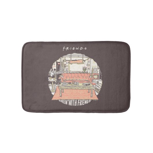 FRIENDS™ CartoonとのChillin バスマット (正面)