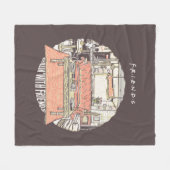 FRIENDS™ CartoonとのChillin フリースブランケット (正面(横))