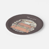 FRIENDS™ CartoonとのChillin ペーパープレート (アングル)