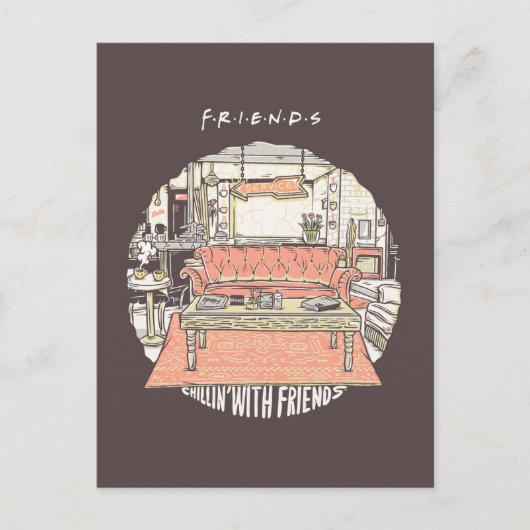 FRIENDS™ CartoonとのChillin ポストカード (正面)