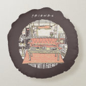 FRIENDS™ CartoonとのChillin ラウンドクッション (裏面)