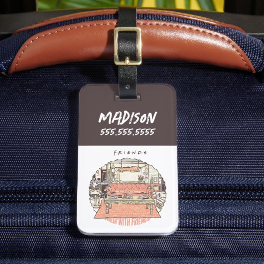 FRIENDS™ CartoonとのChillin ラゲッジタグ (正面インサイチュ2)