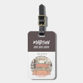 FRIENDS™ CartoonとのChillin ラゲッジタグ (正面縦)