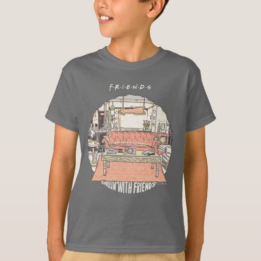 FRIENDS™ CartoonとのChillin Tシャツ (正面)