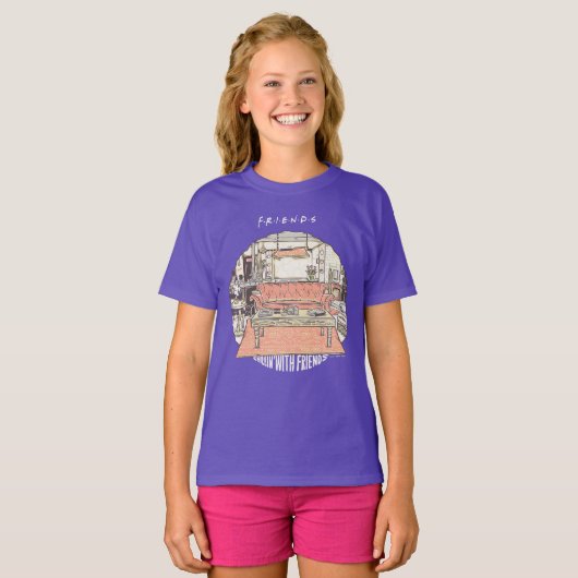 FRIENDS™ CartoonとのChillin Tシャツ (正面フル)