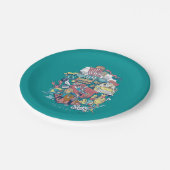 FRIENDS™ | Cartoon Collage ペーパープレート (アングル)