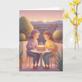 Friends Celebrate Another Year カード (黄色い花)