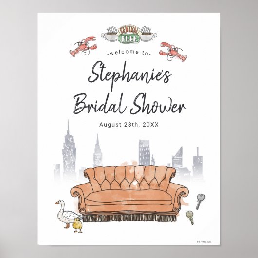 FRIENDS™ | Central Perk Bridal Shower Welcome ポスター (正面)