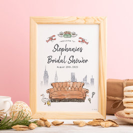 FRIENDS™ | Central Perk Bridal Shower Welcome ポスター