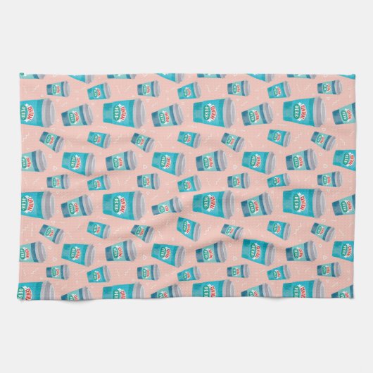 FRIENDS™ | Central Perk Coffee Cup Pattern キッチンタオル (横)