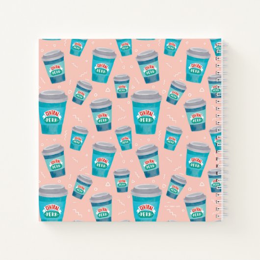 FRIENDS™ | Central Perk Coffee Cup Pattern ノートブック (裏面)