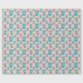 FRIENDS™ | Central Perk Coffee Cup Pattern ラッピングペーパー (フラット)