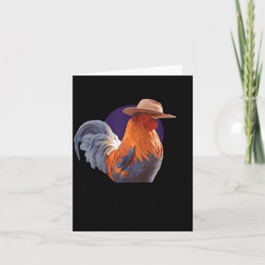 Friends Come And Go Scrappy Stays Funny Chicken Me カード (正面)