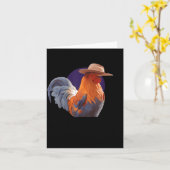 Friends Come And Go Scrappy Stays Funny Chicken Me カード (黄色い花)