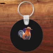 Friends Come And Go Scrappy Stays Funny Chicken Me キーホルダー (正面)