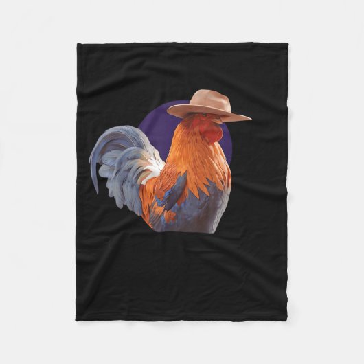 Friends Come And Go Scrappy Stays Funny Chicken Me フリースブランケット (正面)