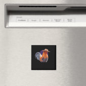 Friends Come And Go Scrappy Stays Funny Chicken Me マグネット (インサイチュ (食洗機))